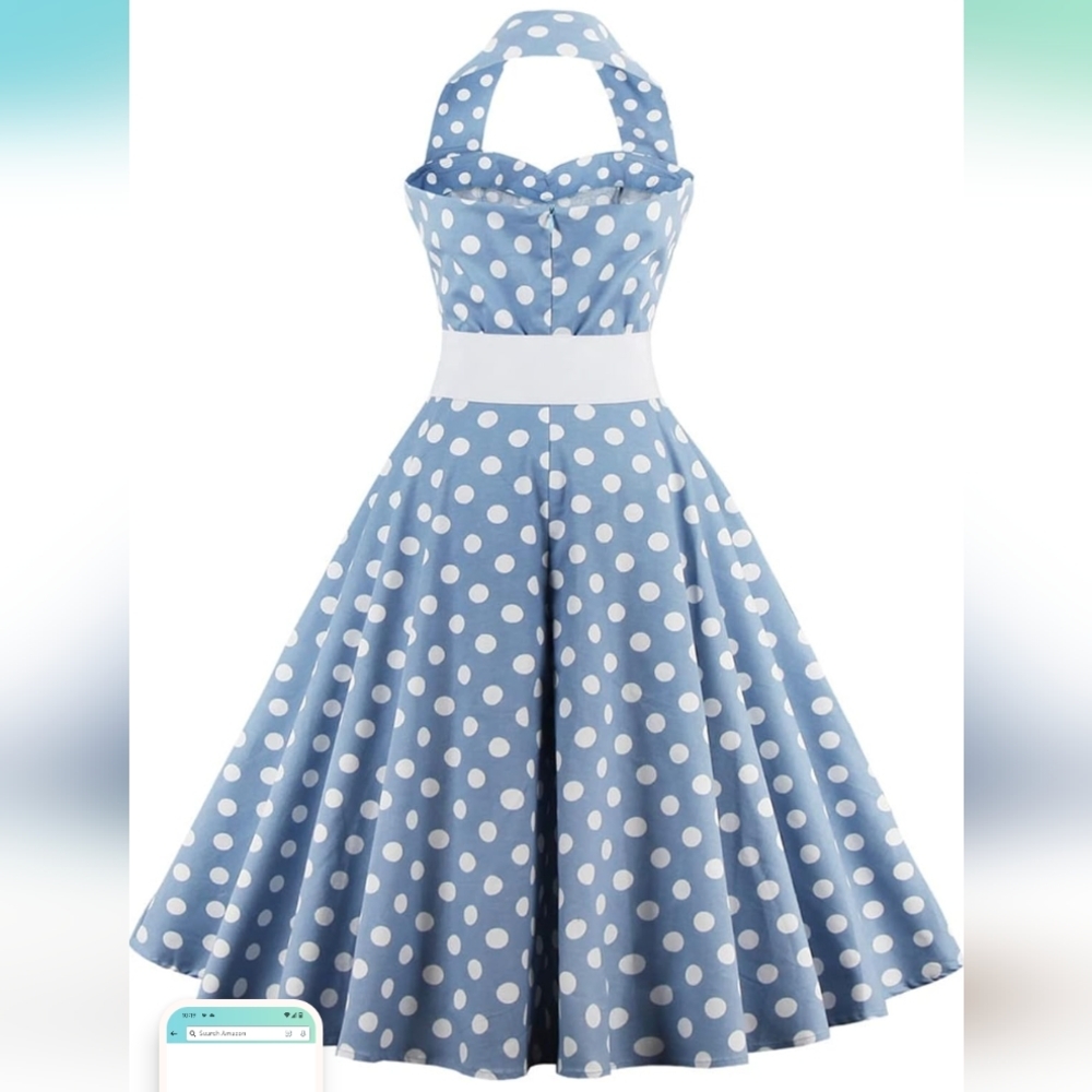 Sucrefas Polkadot Vintage Inspired Dress - Picture 2 of 12